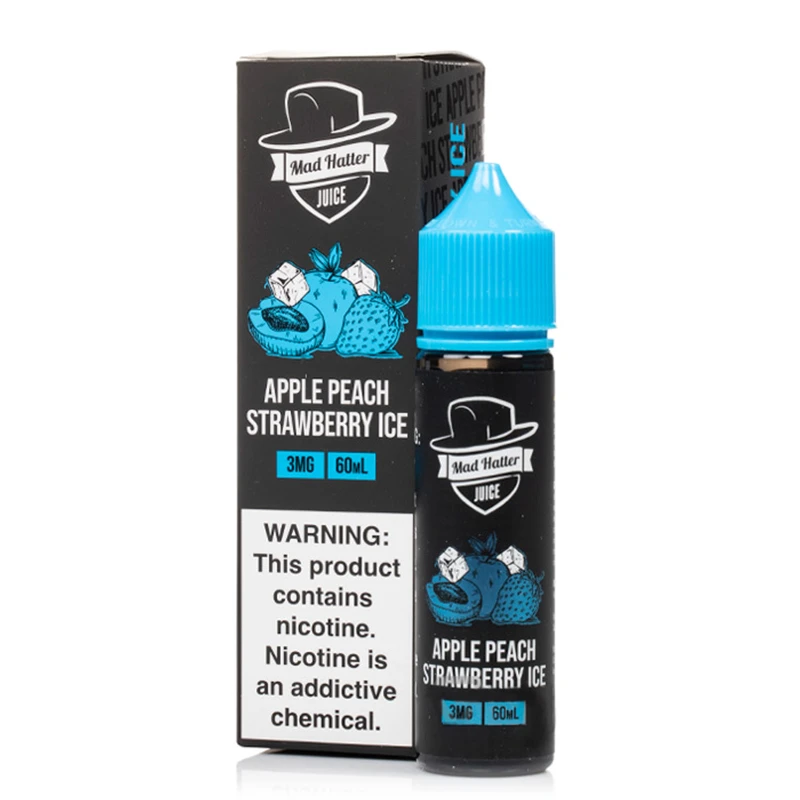 Mad Hatter Juice - Apple Peach Strawberry Ice (60mL) Likit