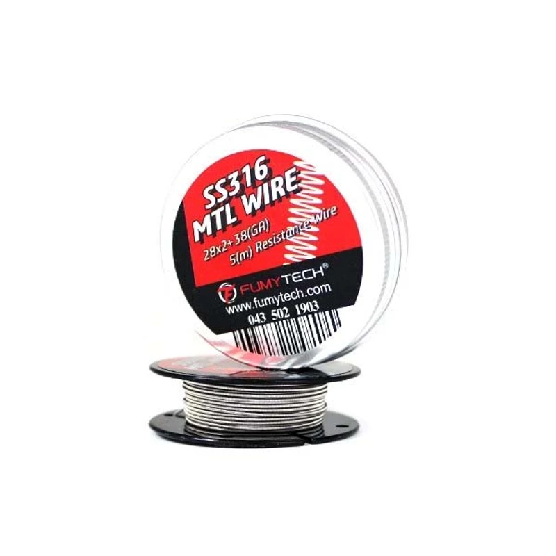 Fumytech Fused Clapton SS316 MTL Wire (38Ga 5m)