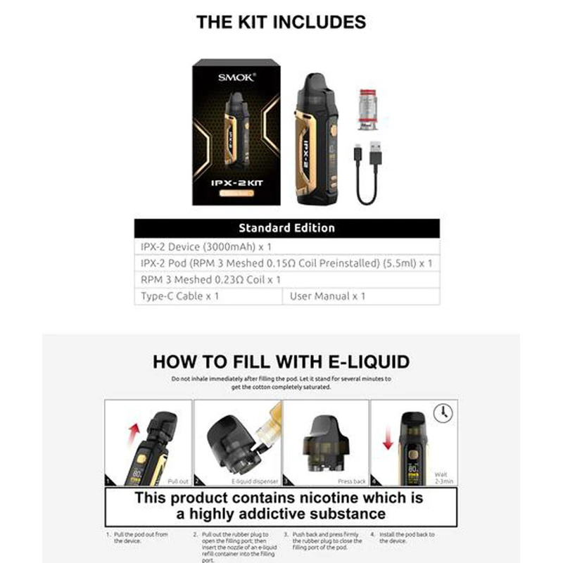 Smok IPX 2 80W Pod Mod Kit