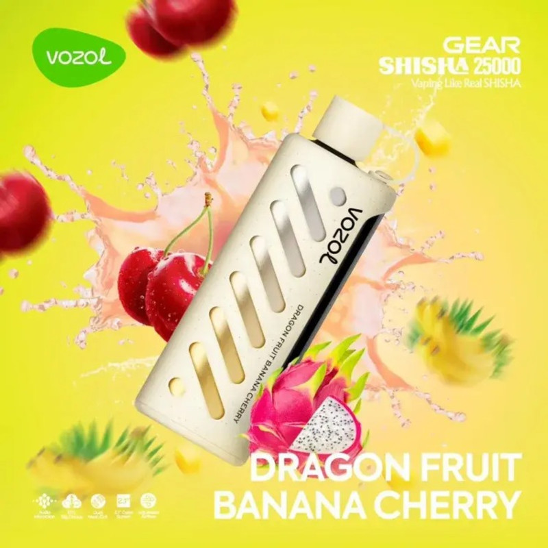 VOZOL GEAR 25000 Dragonfruit Banana Cherry