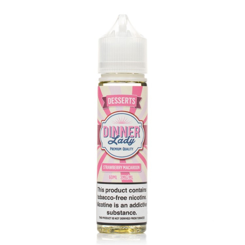 Dinner Lady - Strawberry Macaroon (60 ML) Likit