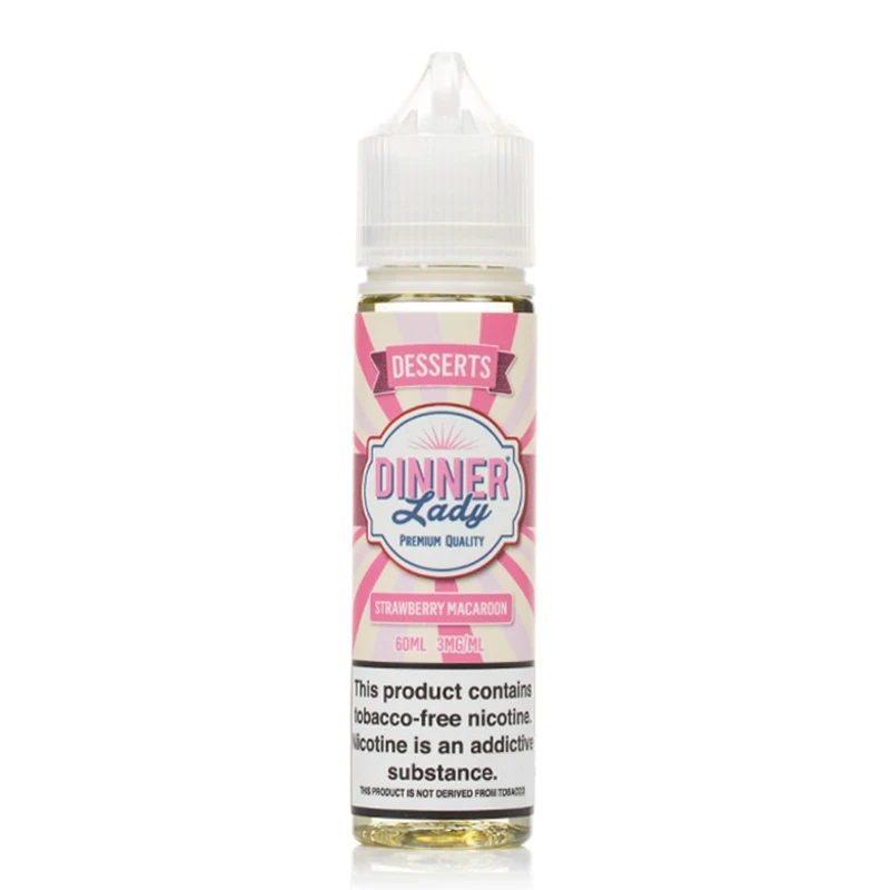 Dinner Lady - Strawberry Macaroon (60 ML) Likit