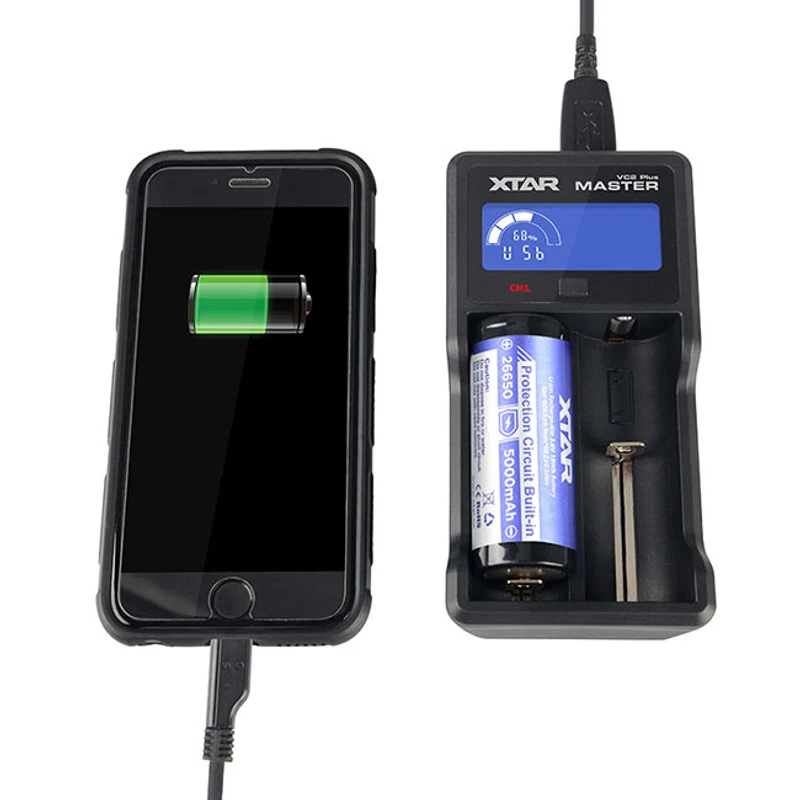 Xtar VC2 Universal Plus Master Li-ion Şarj Cihazı