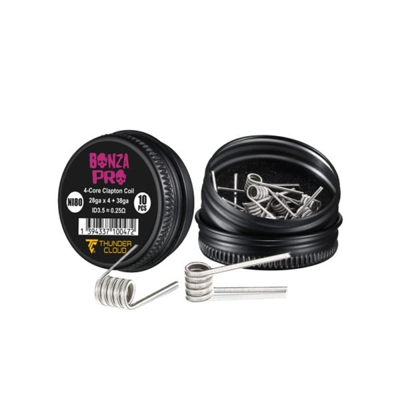 Thunder Cloud Bonza Pro Fused Clapton Ni80 (10 Adet Hazır Tel)