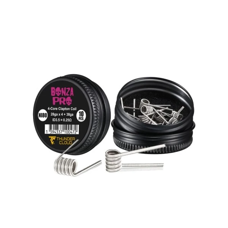 Thunder Cloud Bonza Pro Fused Clapton Ni80 (10 Adet Hazır Tel)