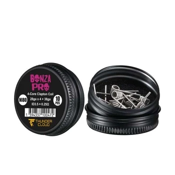 Thunder Cloud Bonza Pro Fused Clapton Ni80 (10 Adet Hazır Tel)