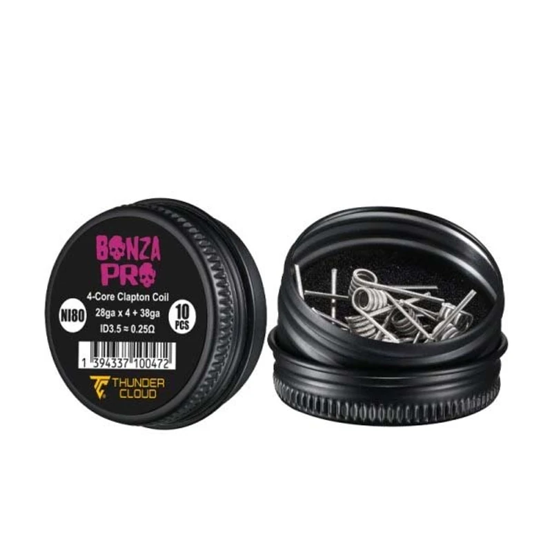 Thunder Cloud Bonza Pro Fused Clapton Ni80 (10 Adet Hazır Tel)