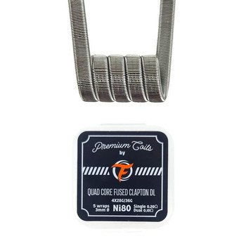 Fumytech Quad Core Fused Clapton DL Ni80 0.20oHm (10 Adet Hazır Tel)