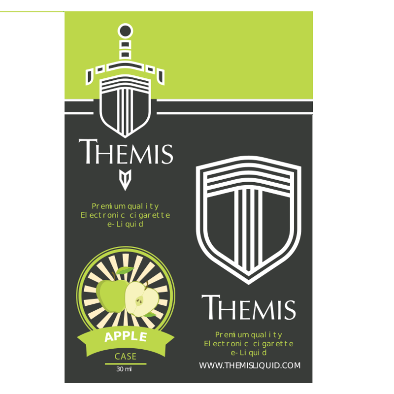Themis Premium e-Liquid - Apple Case Elektronik Sigara Likiti (30 ml)